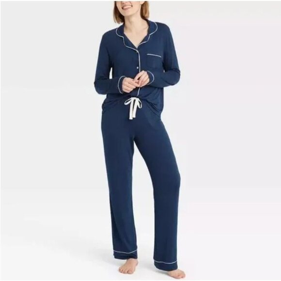 NWT Women's XS stars above Pajama Set, Navy | Intimates & Sleepwear NEW - Picture 1 of 6